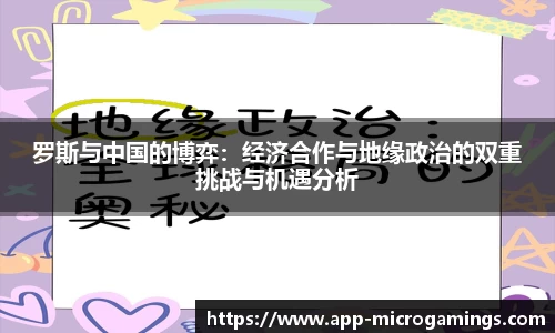 罗斯与中国的博弈：经济合作与地缘政治的双重挑战与机遇分析